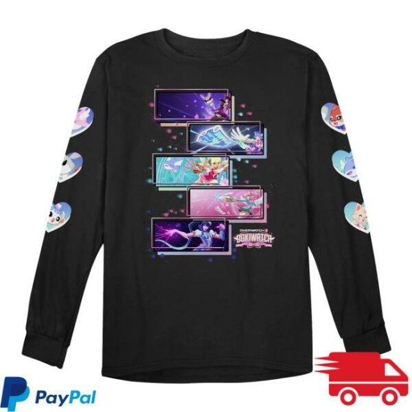 Blizzard Gear Merch Store Overwatch Dokiwatch Black Long Sleeve T-Shi