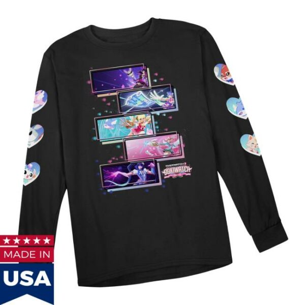 Blizzard Gear Merch Store Overwatch Dokiwatch Black Long Sleeve T-Shi