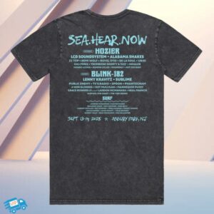 Sea Hear Now Festival Store Merch Wave Lineup Tee