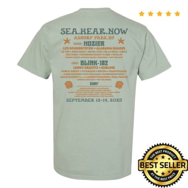 Sea Hear Now Festival Store Merch Seahorse Lineup Tee