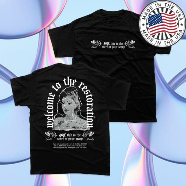 Rory Store Merch Welcome To The Restoration Black T-Shirt