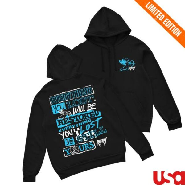 Rory Store Merch Everything You Lost Zip Black Hoodie