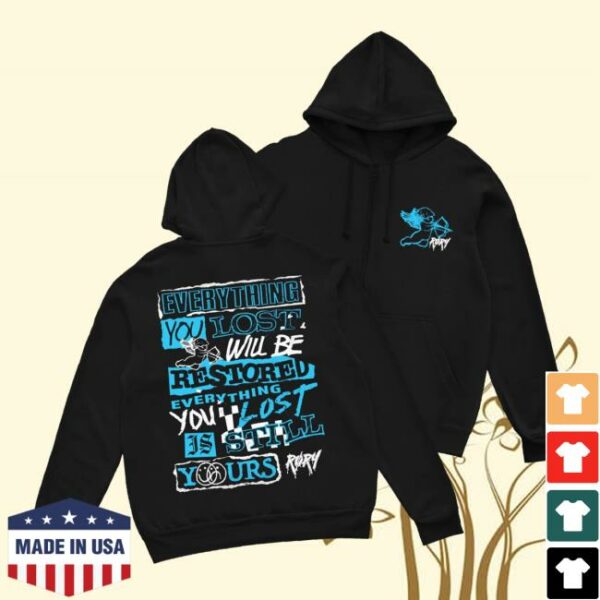 Rory Store Merch Everything You Lost Zip Black Hoodie