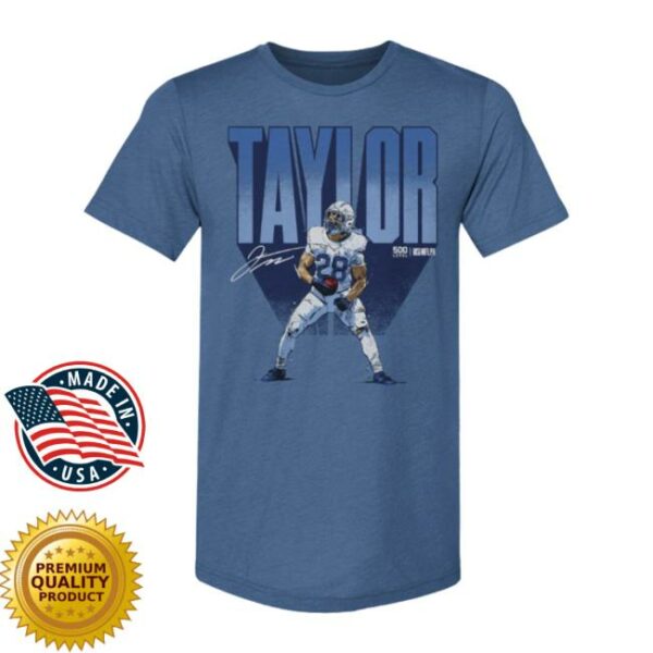 500 Level Store Merch Jonathan Taylor Indianapolis Bold Wht Shirt