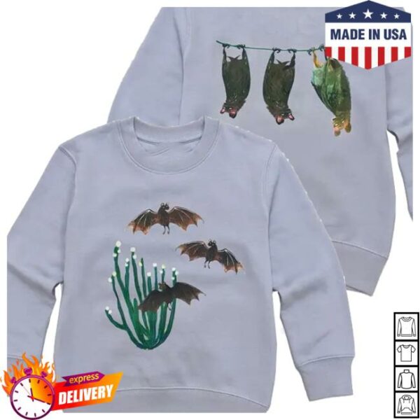 Kew Store Merch Kew Book Of Blooms, Bats Kids Sweatshirt