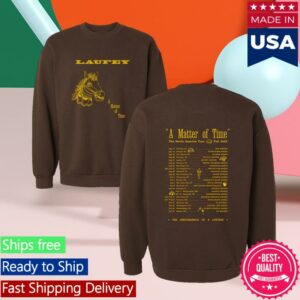 Laufey Music Store Merch A Matter Of Time Tour Crewneck