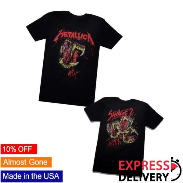 Metallica Merch Store Am I Savage T-Shirt