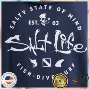Saltlife Store Merch Men’S Iconic Badge Hoodie