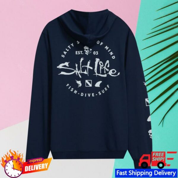 Saltlife Store Merch Men’S Iconic Badge Hoodie