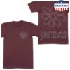 kenny James Store Merch Daisy Outline Maroon T Shirt wwe