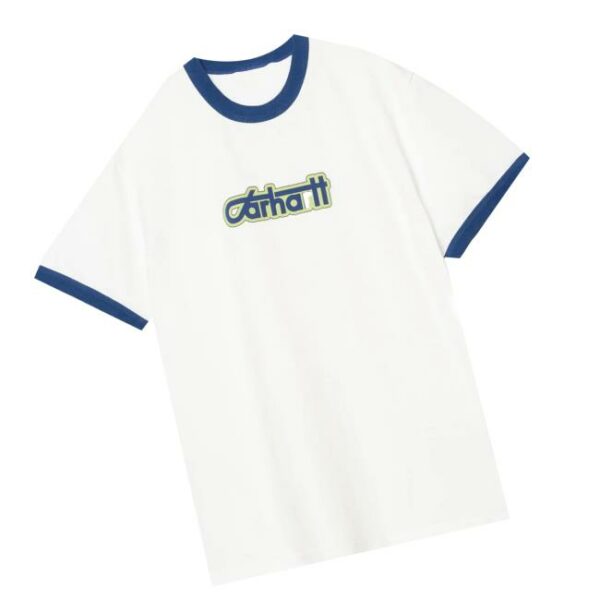 August Store Merch Carhartt Wip Connection Script Ringer T-Shirt