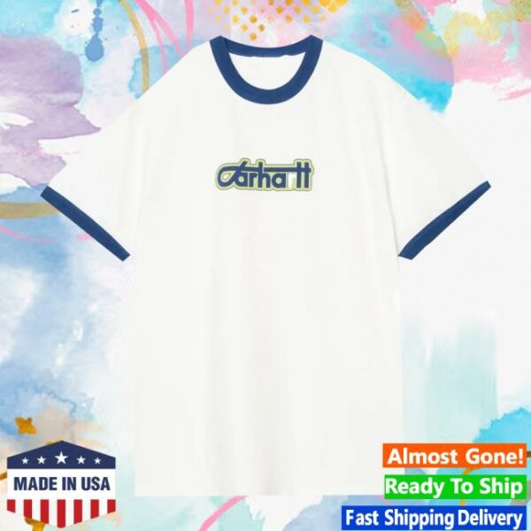 August Store Merch Carhartt Wip Connection Script Ringer T-Shirt