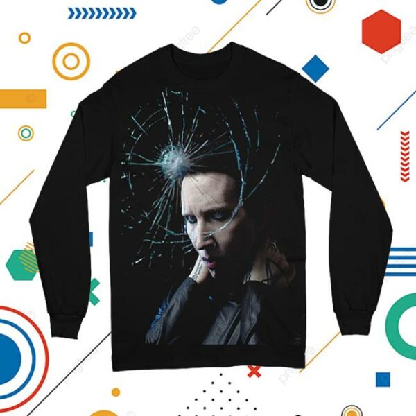 Marilyn Manson Store Merch Shattered Long Sleeve Tee