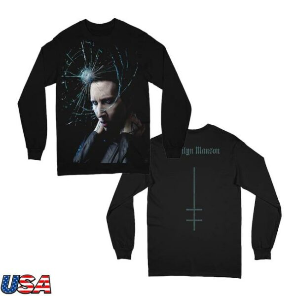 Marilyn Manson Store Merch Shattered Long Sleeve Tee