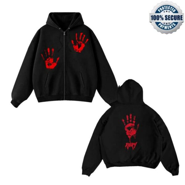 Its Rory Merch Store Handprint Zip Hoodie