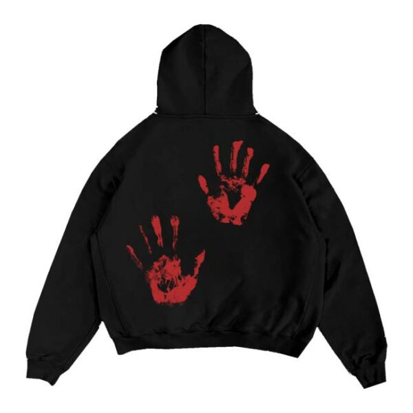Rory Merch Store Handprint Zip Hoodie Black