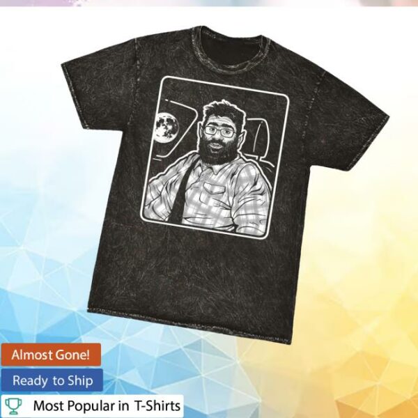 Shark Robot Merch Store Cory Isn’t Reacting Well To La Moon Acid Wash Shirt