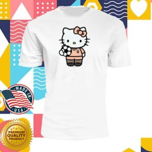 Angel City Merch Store Angel City Fc X Hello Kitty White Short Sleeve T-Shirt