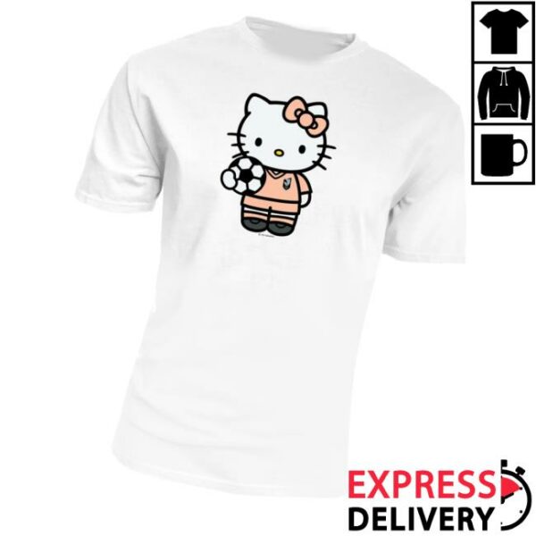 Angel City Merch Store Angel City Fc X Hello Kitty White Short Sleeve T-Shirt