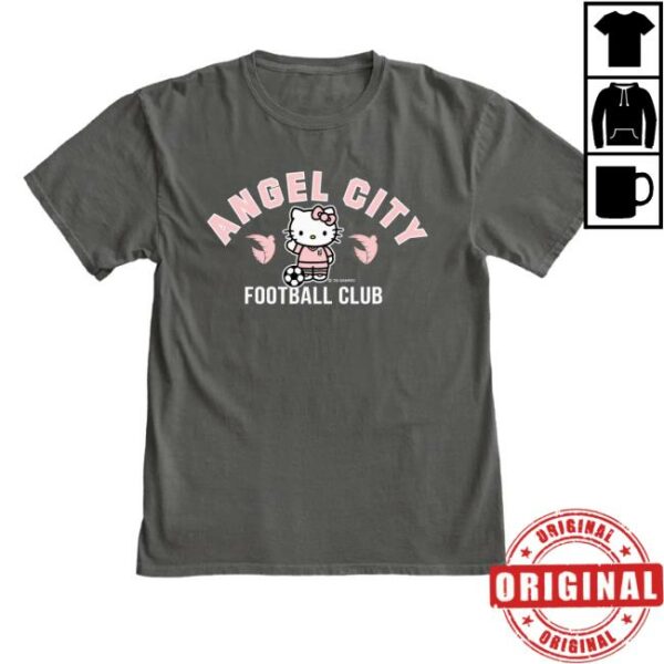Angel City Merch Store Angel City Fc X Hello Kitty Armour Short Sleeve T-Shirt