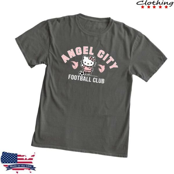 Angel City Merch Store Angel City Fc X Hello Kitty Armour Short Sleeve T-Shirt