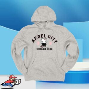 Angel City Merch Store Angel City Fc X Hello Kitty Grey Hoodie