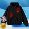 kenny rory store merch handprint zip black hoodie w