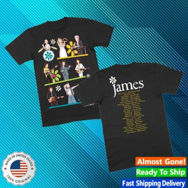 James Official Store Merch Cartoon Tour T-Shirt