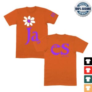 James Official Store Merch Orange Ja M Es T-Shirt