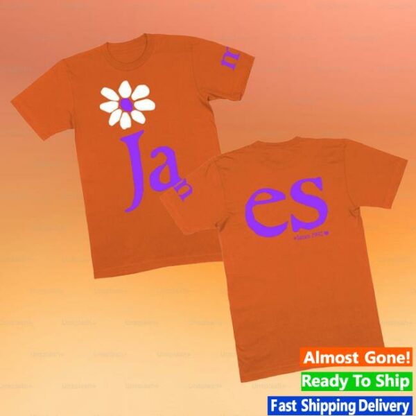 James Official Store Merch Orange Ja M Es T-Shirt