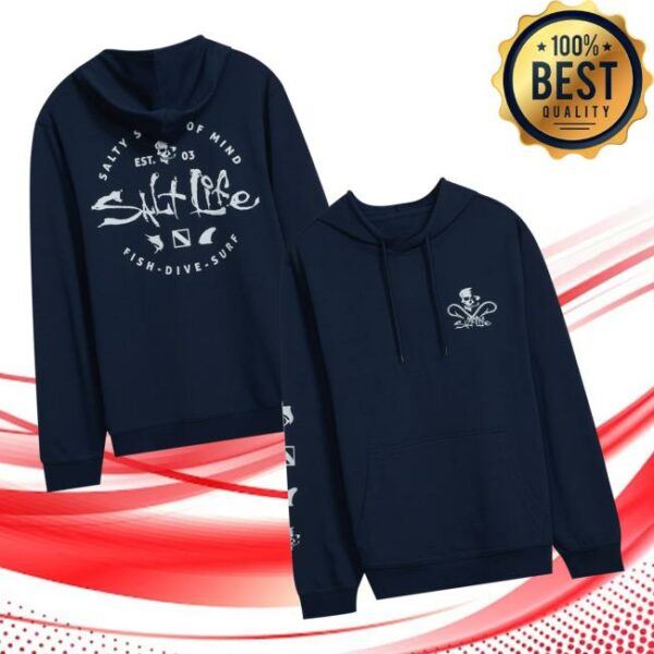 Salt Life Merch Store Iconic Badge Hoodie