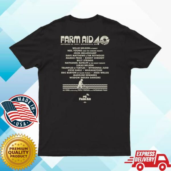 Farmaid Store Merch Farm Aid 40 Barn Owl Tee
