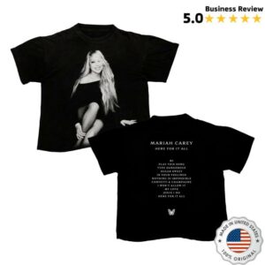 Mariah Carey Official Merch Store Here For It All Tracklist T-Shirt