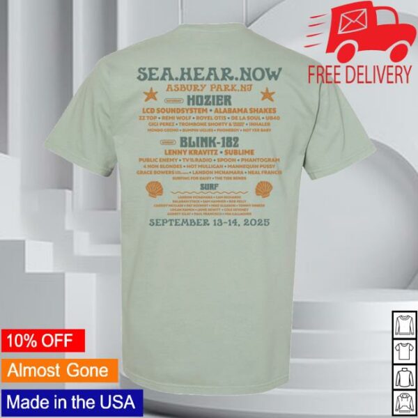 Sea Hear Now Festival Merch Store Seahorse Lineup Tee