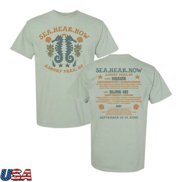 Sea Hear Now Festival Merch Store Seahorse Lineup Tee
