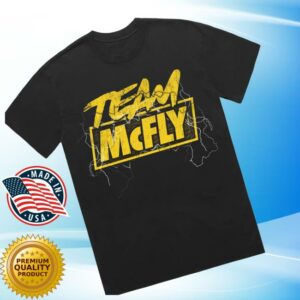 Mcfly Store Merch Team Mcfly Black T-Shirt
