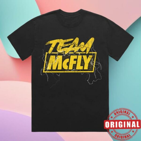 Mcfly Store Merch Team Mcfly Black T-Shirt