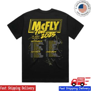Mcfly Store Merch Lightning Black Photo Tee