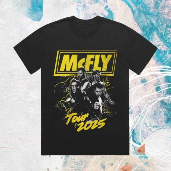 Mcfly Store Merch Lightning Black Photo Tee