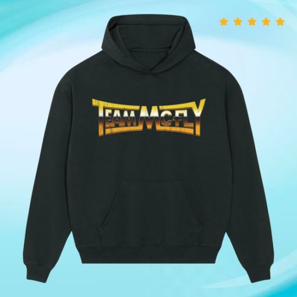 Mcfly Store Merch Team Mcfly Black Hoodie