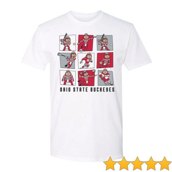 Gobuckeyes Store Merch Ohio State Buckeyes Sporty Brutus T-Shirt