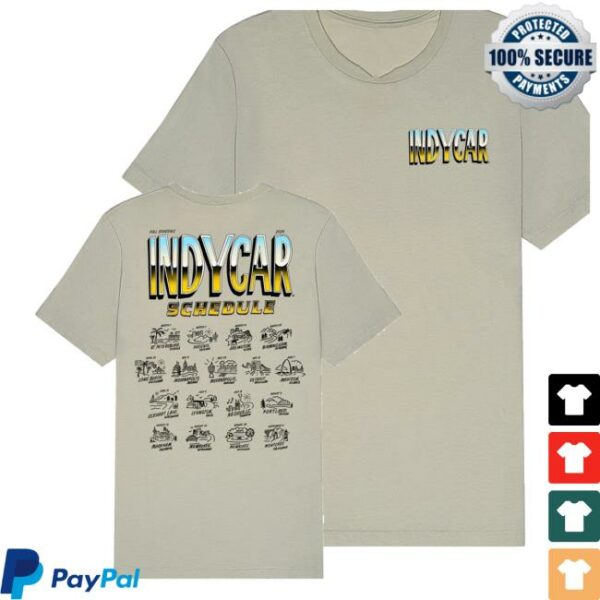 Indycar Store Merch 2026 Ntt Indycar Series Schedule T-Shirt