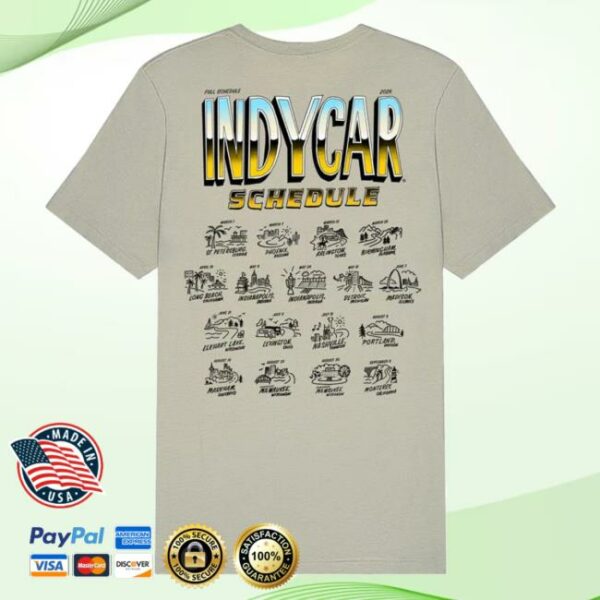 Indycar Store Merch 2026 Ntt Indycar Series Schedule T-Shirt