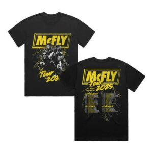 Mcfly Merch Store Lightening Black Photo Tee