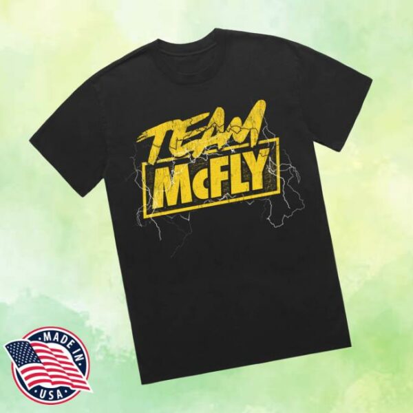 Mcfly Merch Store Team Mcfly Black T-Shirt