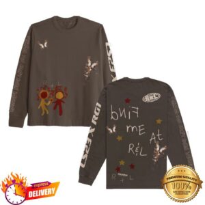 Reading And Leeds Festival Merch Store Bespoke Brown Long Sleeve T-Shirt