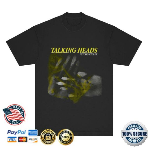 Talking Heads Official Merch Store Psycho Killer Hands T-Shirt