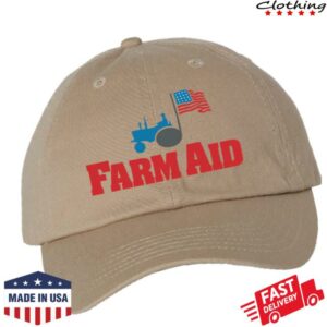 Farm Aid Store Merch Farm Aid Tractor Logo Baseball Hat Farm Aid Store Merch Farm Aid Tractor Logo Baseball Hat