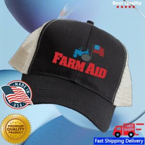 Farm Aid Store Merch Farm Aid Tractor Logo Trucker Hat Farm Aid Store Merch Farm Aid Tractor Logo Trucker Hat