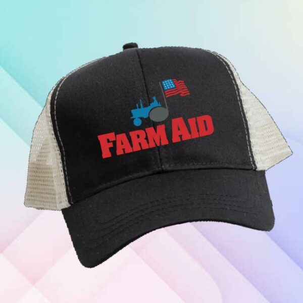 Farm Aid Store Merch Farm Aid Tractor Logo Trucker Hat